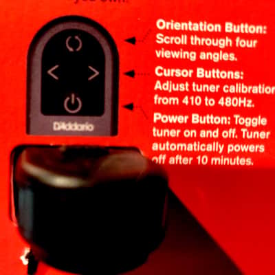 D'Addario PW-CT-12 Planet Waves Micro Headstock Tuner 2011 - 2020 - Black image 5