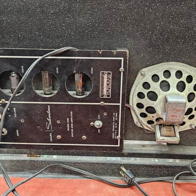 Silvertone 1448 with Case Amp Black 60s (USED) image 10