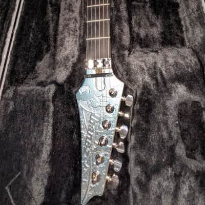Ibanez JEM 90th HAM Anniversary 1998 - Blue-Green Metallic Texture image 3