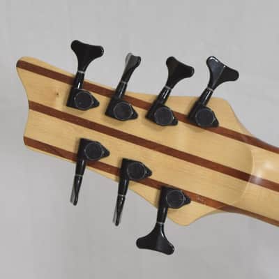 Antonio Tsai 7 String Bass/Guitar 2016 Mexico Bocote Abalone image 6