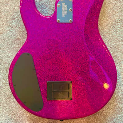 Ernie Ball Music Man StingRay Special 4 HH with Roasted Maple Fretboard - Soda Pink Sparkle image 3