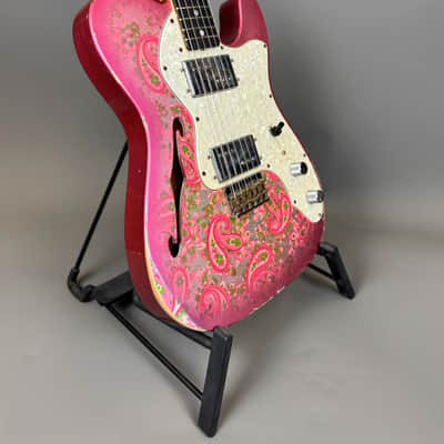 Fender Custom Shop 72' Reissue Telecaster Thinline - 2021 - Relic Pink Paisley image 10
