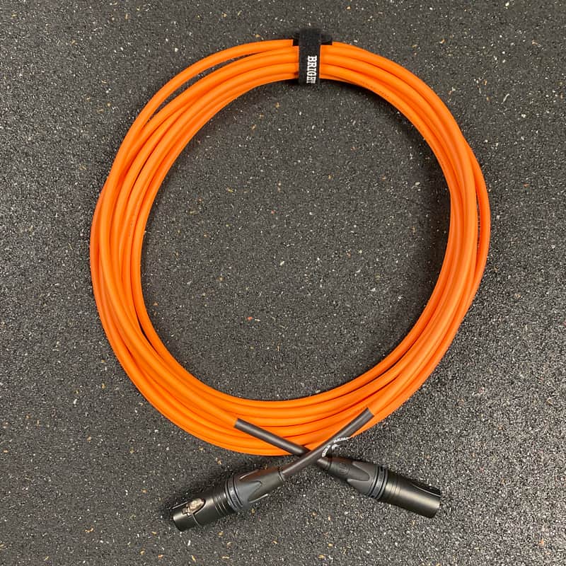 20 Foot XLR Quad cable - Orange | Bright Side Sound Machine image 1
