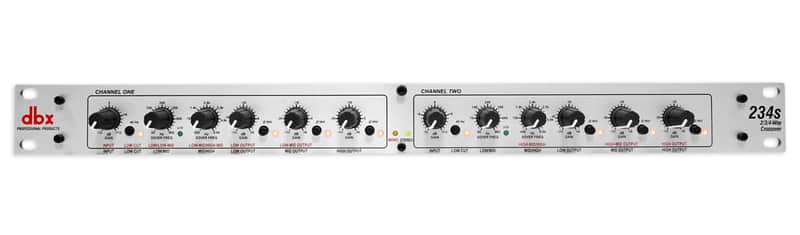DBX 234S Stereo 2/3 Way/Mono 4-Way Professional Crossover, Rack Mount, 2 Channel image 1