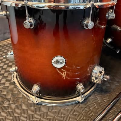 DW Design Series 8x10/9x12/14x16/18x22" 4pc Shell Pack 2022 - Present - Tobacco Burst image 4