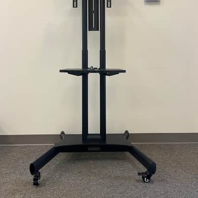 ONKRON TS1571-B 2021 - Black Mobile TV Stand on Wheels image 1