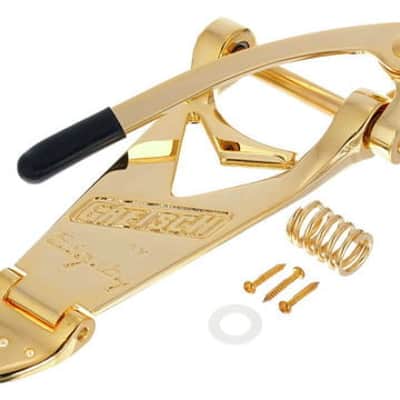 Bigsby® B6G Gold Vibrato Tremolo Tailpiece~Gretsch By Bigsby Logo~USA~Brand New image 1