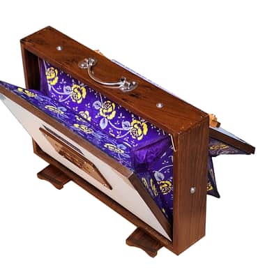 SHRUTI BOX~ SIZE (15" X 10" X 3")~13 NOTES~440 Hz~CHANT~MANTRA~SHRUTI~WITH BAG image 12