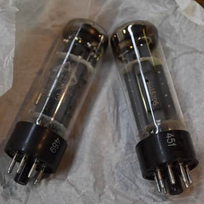 Telefunken EL34 - Matched Pair, Winged Plates, Double-O Getter image 4
