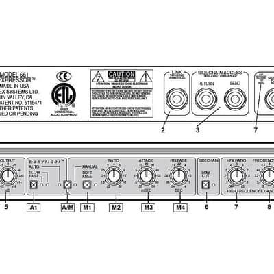 Near Mint Aphex 661 Expressor Tube Compressor High-End Studio Quality! imagen 20