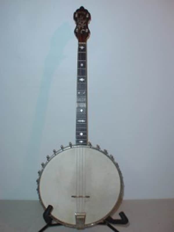 Bacon Blue Ribbon Tenor 4 String Banjo - Vintage 1922 Style A - As-is image 1
