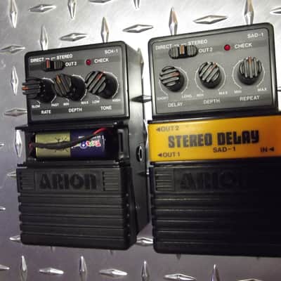 Vintage Arion SAD-1 Stereo Analog Delay & SCH-1 Stereo Analog Chorus Guitar Effects image 1