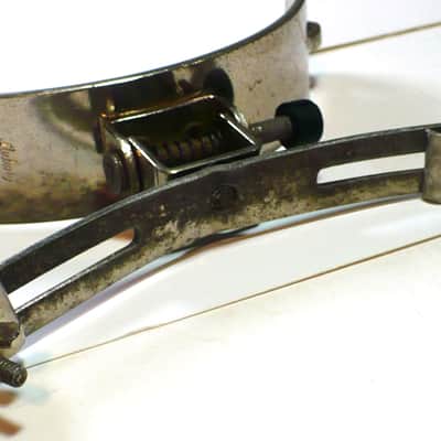 Ludwig Script Logo Marching Snare Leg Rest / Nickel image 6