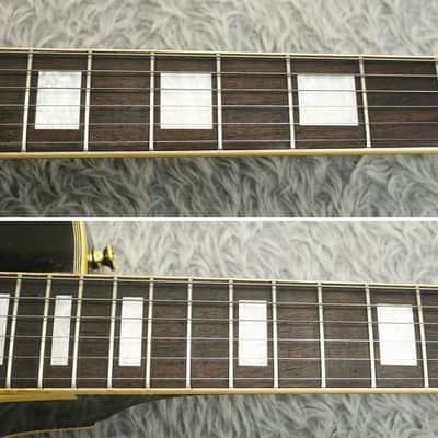 1990's Fernandes Burny RLC-70 LP Custom Black ALL Mahogany body Made in Japan image 5