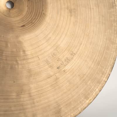 Zildjian 1959-66' K Zildjian Istanbul 14" HiHats Intermediate Stamp 671g/702g image 8