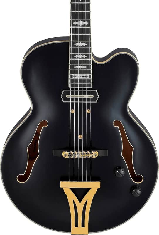Ibanez PM3C Pat Metheny Signature Electric Guitar, Ebony Fingerboard, Black image 1