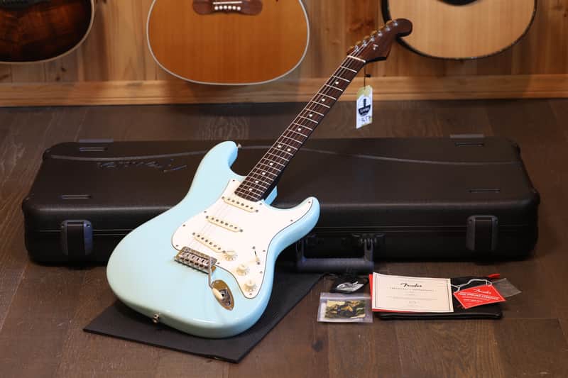 2017 Fender Limited Edition American Professional Stratocaster w/ RW Neck Electric Guitar Daphne Blue + COA OHSC image 1