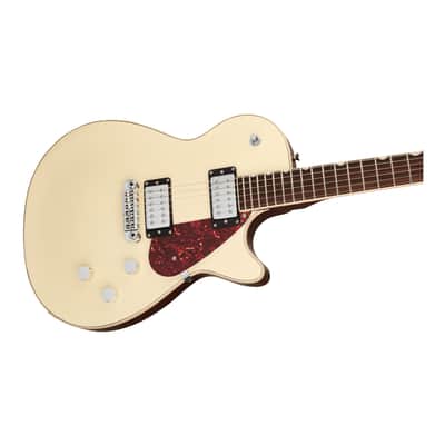 Gretsch Electromatic Jet Guitar with Chambered Mahogany Body and Rosewood Fingerboard (Vintage White) image 4