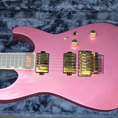 ESP USA M-II NTB FR EMG, Gold Hardware - Disco Pink Sparkle image 19