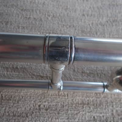Boosey & Hawkes Imperial Trombone, Silver Plate, As Found image 4