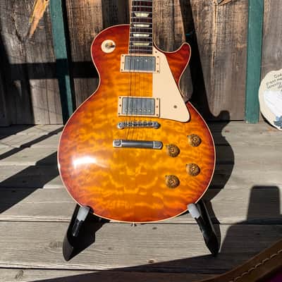 Gibson R8 yamano Les Paul insane Custom shop quilt top spectacular guitar  1990’s Burst Near mint! image 8