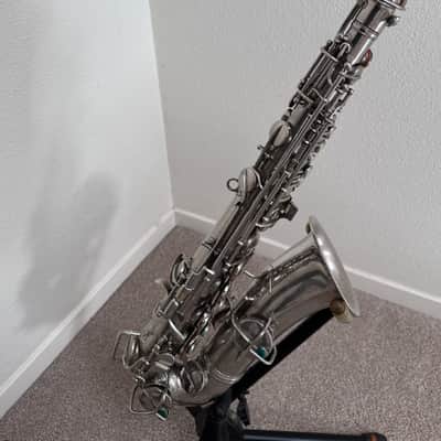 C.G. Conn Alto Saxophone 1924 - Nickel image 1
