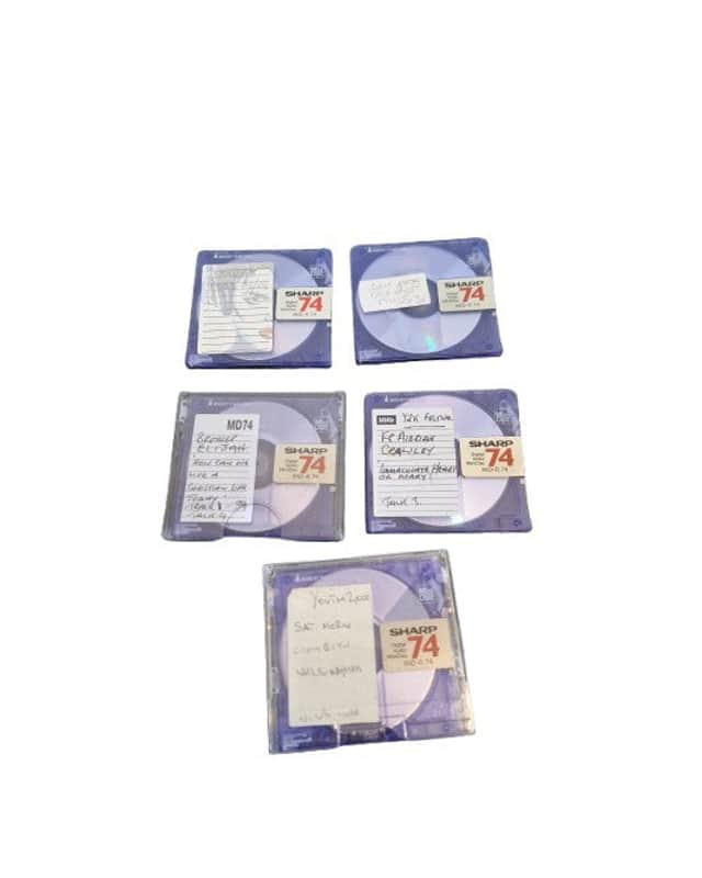 Sharp MD-R74 - Violet X 5 – MiniDisc - Good image 1