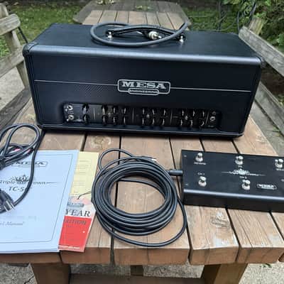 Mesa Boogie Triple Crown TC-50 50-Watt Tube Amplifier Head -Original Footswitch & Manual 2020 - Black image 3