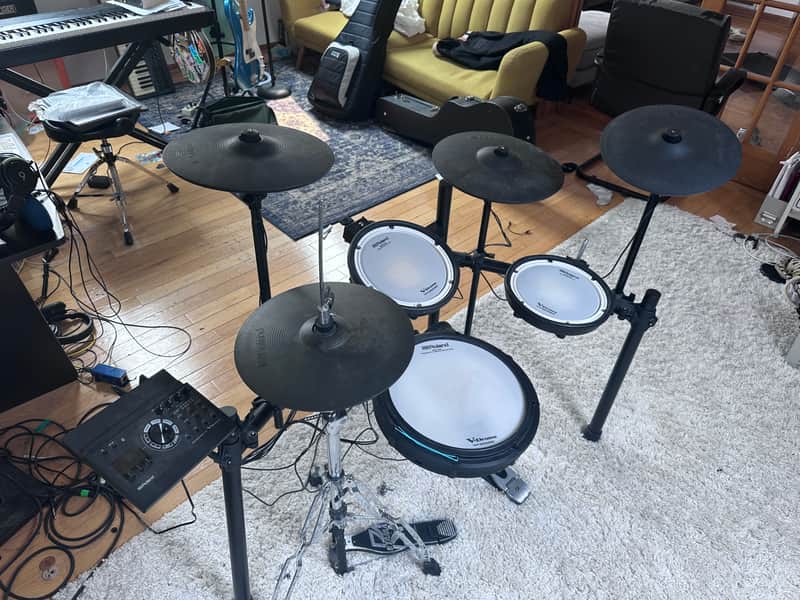 Used Roland TD-17KVX2 w/ Hi Hat stand & Kick pedal. *LOCAL PICKUP ONLY* image 1