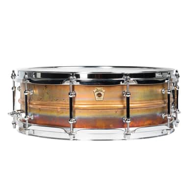 Ludwig LB550RT Raw Bronze 5x14" 10-Lug Snare Drum with Tube Lugs