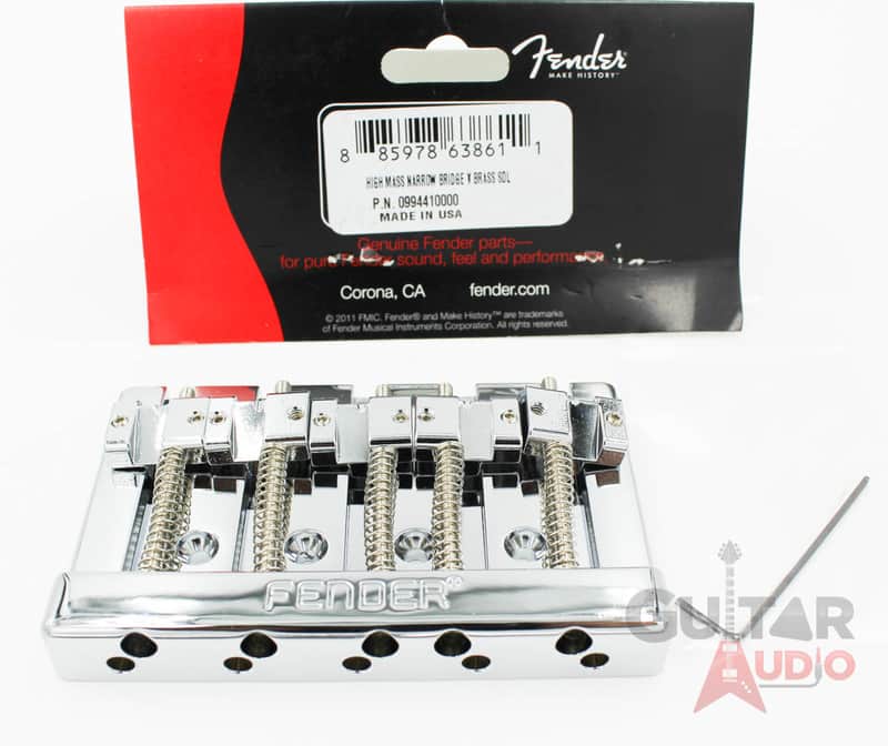 Fender 099-4410-000 5-String Bass HiMass Narrow Bridge Assembly