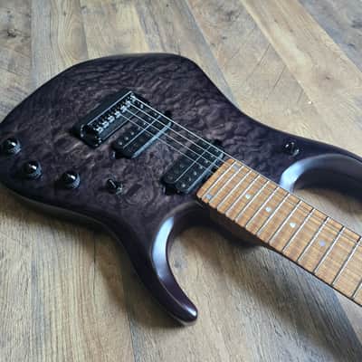 Ernie Ball Music Man JP-15 7 - Transparent Black Quilt image 13