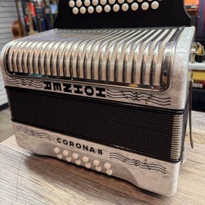 Hohner Corona II Accordion FBE Keys - White image 1