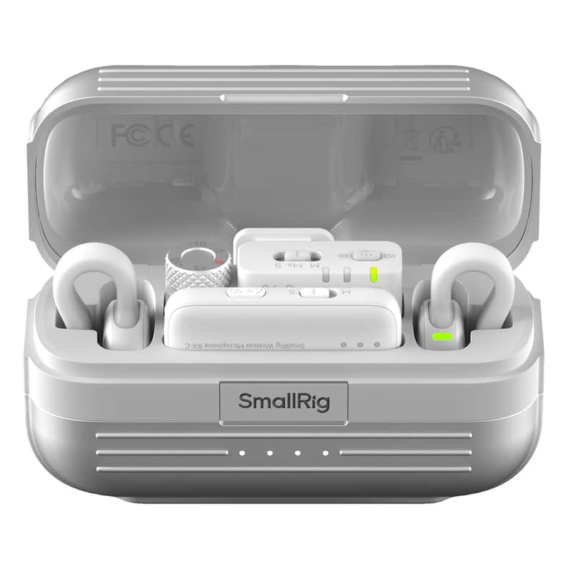 SmallRig S 70 Wireless Microphone System with Charging Case, White image 1