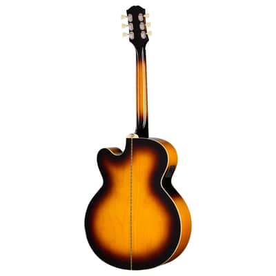 Epiphone J-200 Studio EC Electro Acoustic Guitar; Vintage Sunburst image 5