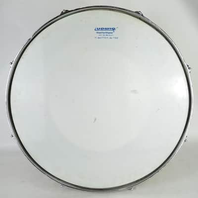 Ludwig 10x18"Timp-Tom Drum#570 Vintage70s WMP 3Ply Maple Bass White Marine Pearl image 6
