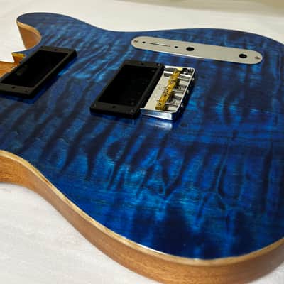 Custom Tele-Style Body 2021 - Blue sealed w\Tru Oil image 5