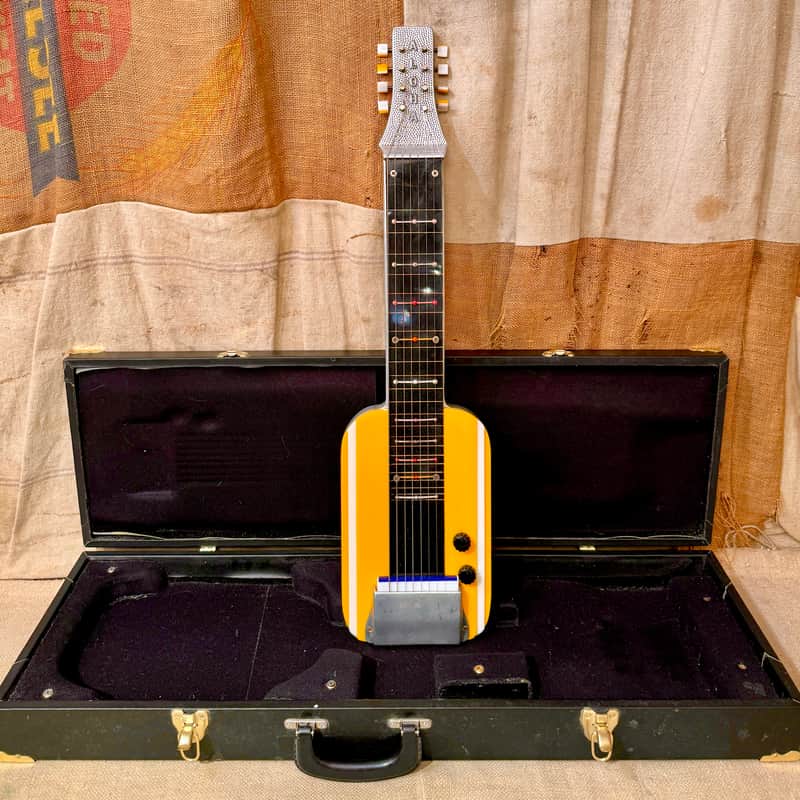 ~1955 Aloha Cast Aluminum 8 String Lap Steel Guitar image 1