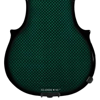 Glasser Carbon Composite Acoustic Electric 6-String Violin (4/4 Size) 2020s AE Green image 2