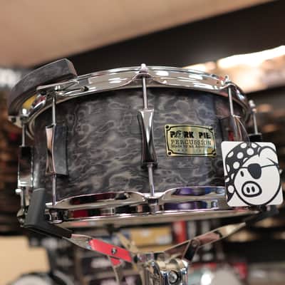 Pork Pie 6.5x14" Shadow Maple Snare Drum w/ Matching Gruv-X X-Click CLICKMATE image 1