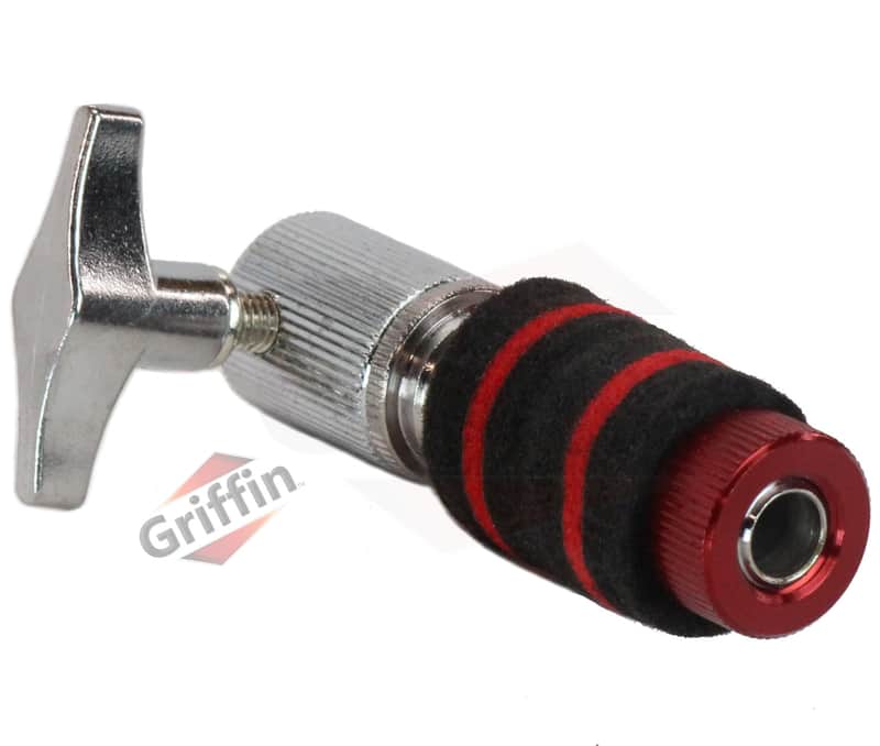 Hi-Hat Clutch Deluxe Version by Griffin | Alloy Metal Speed Threads | Universal to Fit Most Hi-Hat Rods & Hihat Stands | Red locking Nut Model# U-AJ-Clutch-f image 1
