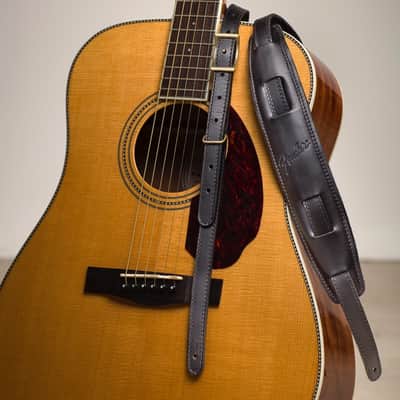 Genuine Fender Vintage Leather Saddle Guitar Strap, Black 099-0689-006 image 11