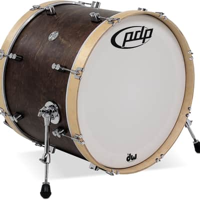 PDP By DW Drum Kit Shell Pack, Walnut With Natural Wood Hoops PDCC2213TN image 2
