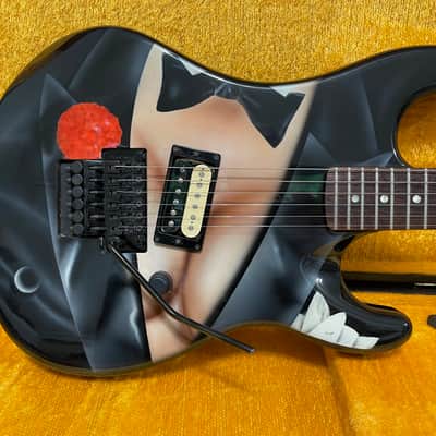 Vintage USA Kramer Baretta I Perfect Tuxedo Floyd Rose, Seymour Duncan slant PUP, HSC, awesome neck image 2