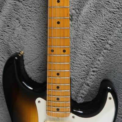 1987 MIJ Squier Stratocaster Fujigen E-Series Sunburst w/ ESP Rail Pickup & Fender Case image 9