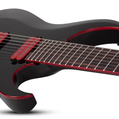 Schecter Sunset-7 ET Red Dawn Gloss Black image 4
