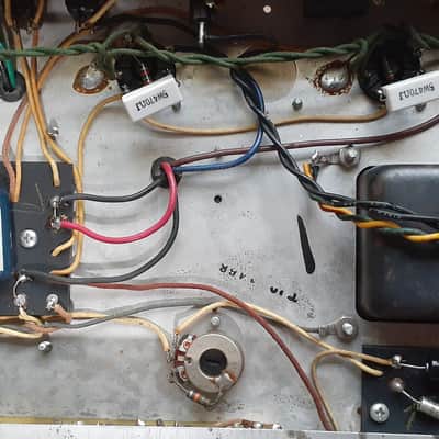 Fender Bandmaster Drip Edge 50 Watt Head 1968 - Black image 7