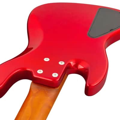 Sadowsky MetroExpress 21-Fret Hybrid P/J Bass, Roasted Maple Fingerboard, 5-String - Solid Candy Apple Red Metallic High Polish image 6