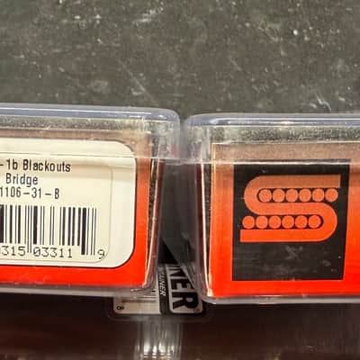 Seymour Duncan AHB-1s Blackouts Humbucker Set 2010s - Black image 2