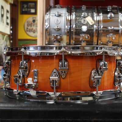 1990s Ayotte Custom Maple Sunburst Drum Kit 14x20 14x14 8x12 5.5x14 image 17